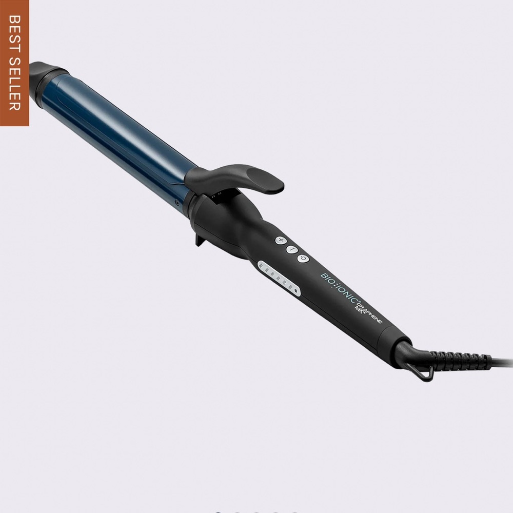 Bio Ionic Graphene MX Long Barrel Curling Iron 1.25” --  1 1/2" inch
